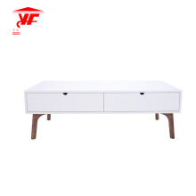 White Center Table Living Room Solid Wood